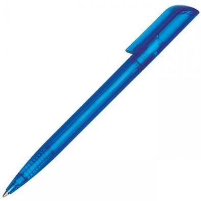 Drehkugelschreiber Promo Frozen, blaue Mine, blau-transparent