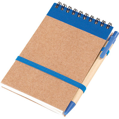 Notizringbuch Recycle, Natur/Blau Notizringbuch Recycle, Natur/Blau
