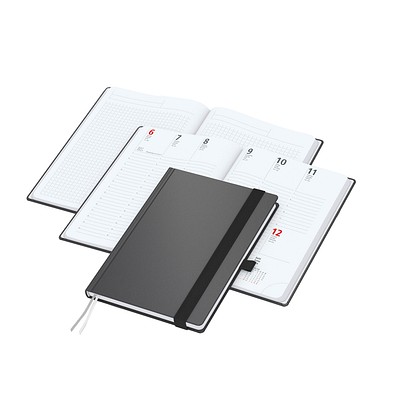 Geiger-Notes Wochentimer / Notizbuch A5 Vision-Hybrid 2026, White