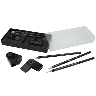 FABER-CASTELL Bleistift-Set 5-tlg., Black