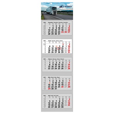 5-Monats-Block-Wandkalender 2027