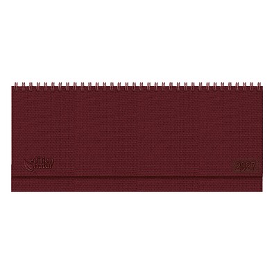 Tisch-Querkalender Nature 2027, rot