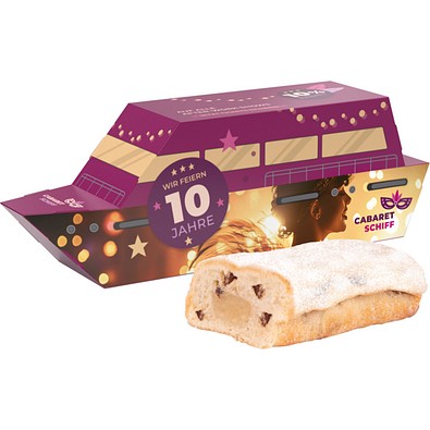 3D-Präsent Schiff, Mini Christstollen, inkl. Druck