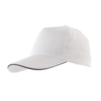 5-Panel-Sandwich-Cap WALK,weiß