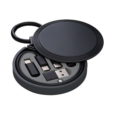 6-in-1 Ladekabel REEVES-myCONVERTICS, schwarz/anthrazit