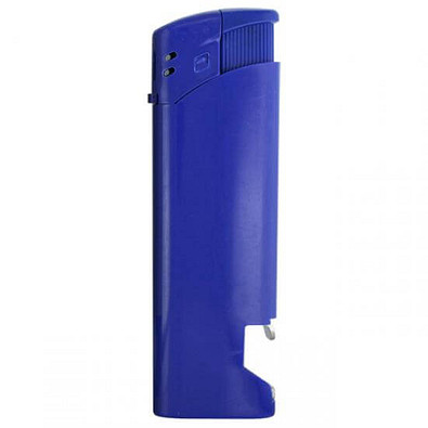 Piezo-Feuerzeug mit Flaschenöffner, blau Piezo-Feuerzeug mit Flaschenöffner, blau