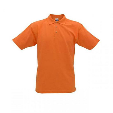 JAMES & NICHOLSON Unisex Poloshirt, orange, S