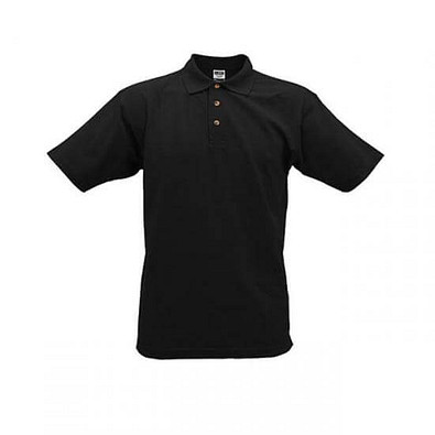 JAMES & NICHOLSON Unisex Poloshirt, schwarz, XXL