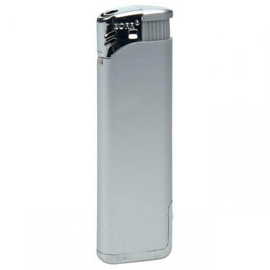 Piezo-LED-Feuerzeug, silber/metallic