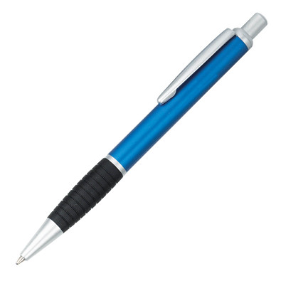 Metall-Druckkugelschreiber Vancouver, blaue Mine, blau