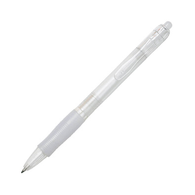 BIC® Kugelschreiber Clic Pen, blaue Mine, weiß-frosted