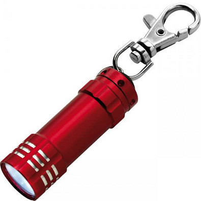 LED-Minilampe mit Karabiner, rot