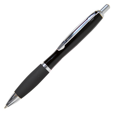 LANCE® Metall-Kugelschreiber Chicago, blaue Mine, schwarz