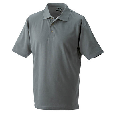 JAMES & NICHOLSON Unisex Poloshirt, dunkelgrau, L