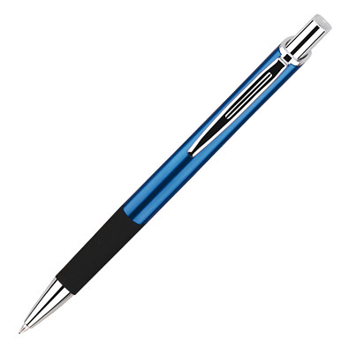 PENKO® Metall-Druckkugelschreiber Hampton, blaue Mine, blau PENKO® Metall-Druckkugelschreiber Hampton, blaue Mine, blau