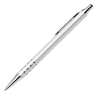 LANCE® Metall-Kugelschreiber Sofia, blaue Mine, silber