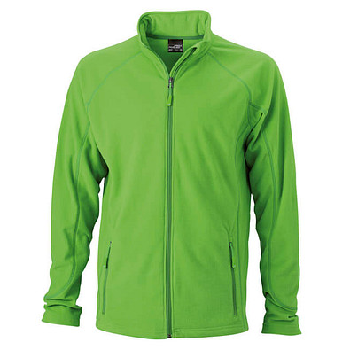 JAMES & NICHOLSON Unisex Fleecejacke, grün, M