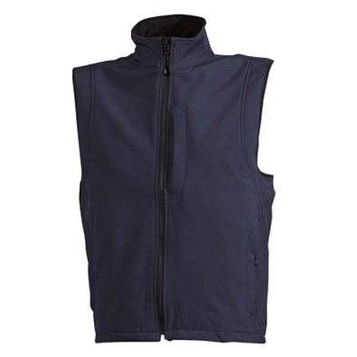 JAMES & NICHOLSON Unisex Softshell-Weste, dunkelblau, M