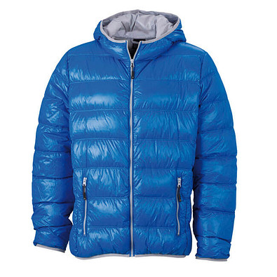 JAMES & NICHOLSON Herren Daunenjacke, blau/silber, XL