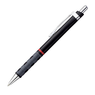 rotring Druckkugelschreiber Tikky, blaue Mine, schwarz