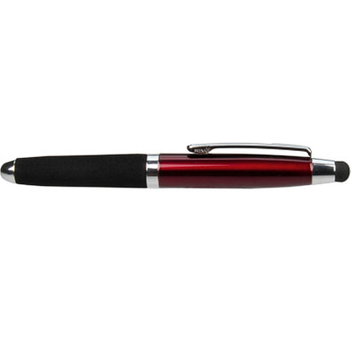 PENKO® Metall-Touch-Kugelschreiber Soft Grip, blaue Mine, bordeaux/metallic