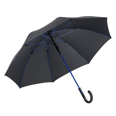 FARE® Automatik-Stockschirm Windproof, schwarz-euroblau