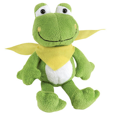 Plüsch-Tiere Fluffy, Frosch, Halstuch gelb