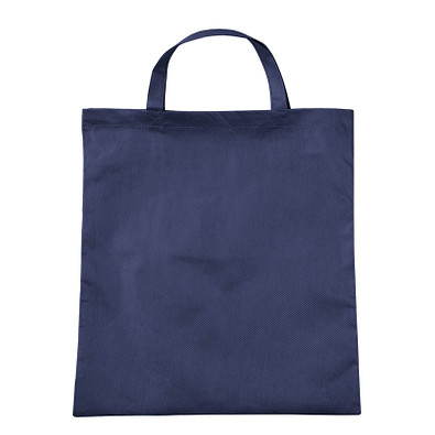 Vliestasche Textile mit kurzen Henkeln, dunkelblau