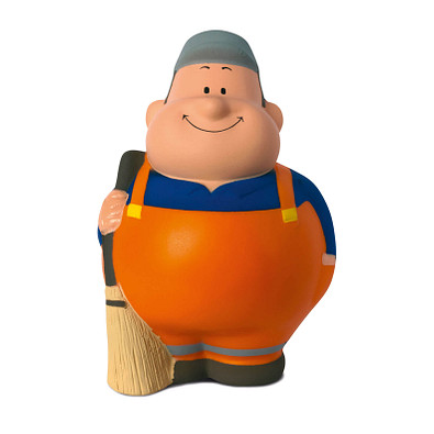 Herr Bert® Anti-Stress-Figuren Straßenreiniger Bert, orange Herr Bert® Anti-Stress-Figuren Straßenreiniger Bert, orange