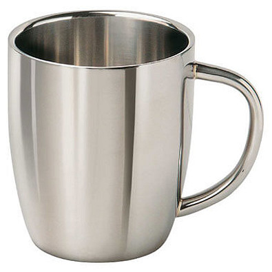 Isolierbecher, 300 ml, silber-glänzend abgerundet