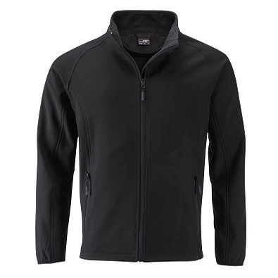 JAMES & NICHOLSON Herren Softshell-Jacke Promo, schwarz, L