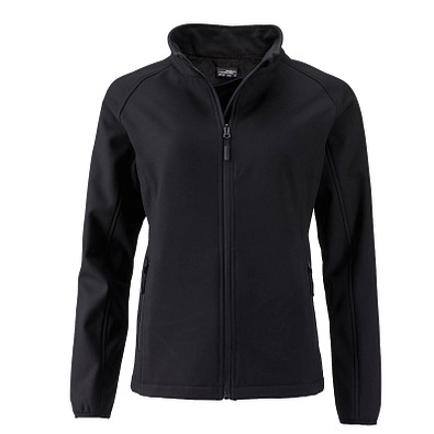 JAMES & NICHOLSON Damen Softshell-Jacke Promo, schwarz, XL