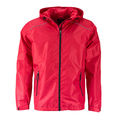 JAMES & NICHOLSON Herren Regenjacke Basic, Herren, rot, XL