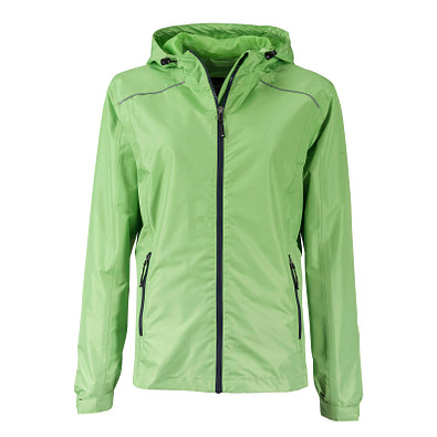 JAMES & NICHOLSON Damen Regenjacke Basic, grün, XL