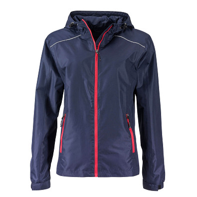 JAMES & NICHOLSON Damen Regenjacke Basic, dunkelblau, S