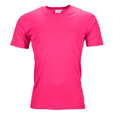 JAMES & NICHOLSON Herren Funktions T-Shirt Active, pink, XXL