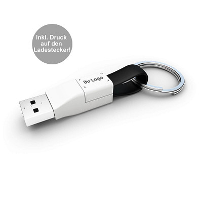 Ladekabel 2in1 ZWEINS® PLUS, weiß/schwarz