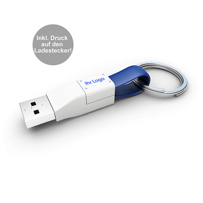 Ladekabel 2in1 ZWEINS® PLUS, weiß/blau