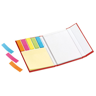 Haftnotiz-Buch Colour, rot