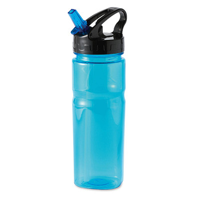 Trinkflasche mit Trinkhalm Colour, Blau Trinkflasche mit Trinkhalm Colour, Blau
