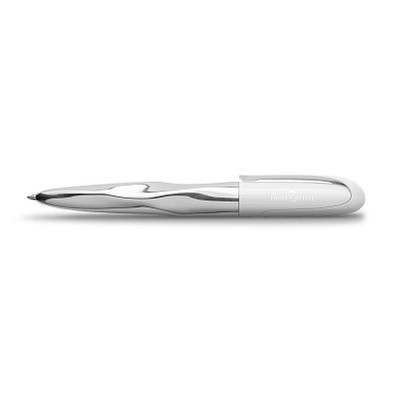 FABER-CASTELL Kugelschreiber n'ice pen, silber/weiß FABER-CASTELL Kugelschreiber n'ice pen, silber/weiß