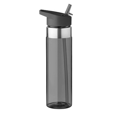 Trinkflasche Trend, 650 ml, schwarz/transparent
