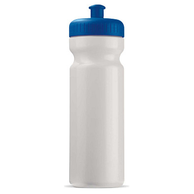 Trinkflasche, 750 ml, weiß/blau Trinkflasche, 750 ml, weiß/blau