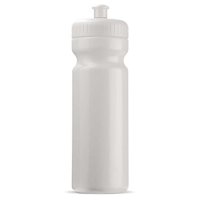 Trinkflasche, 750 ml, weiß/weiß
