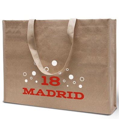 Joytex® Papier/Vlies-Einkaufstasche, 50x40x15cm, braun