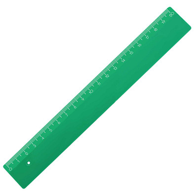 Kunstoff-Lineal, 20cm, grün