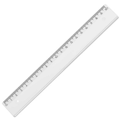 Kunstoff-Lineal, 20cm, transparent