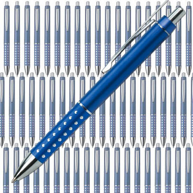 Werbe-Set: 300 Kugelschreiber Hollywood, inkl. Druck, blaue Mine, blau Werbe-Set: 300 Kugelschreiber Hollywood, inkl. Druck, blaue Mine, blau