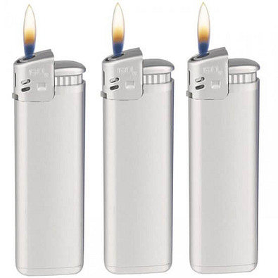 Werbe-Set: 500 Piezo-Feuerzeuge Prestige, inkl. Druck, silber Werbe-Set: 500 Piezo-Feuerzeuge Prestige, inkl. Druck, silber