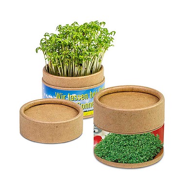 Pflanz-Cup inkl. Samen - Gartenkresse, inkl. Druck, individuell